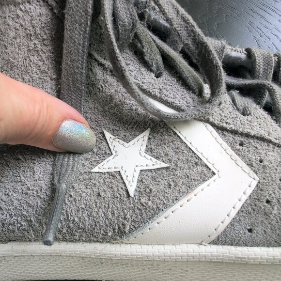 Converse Pro Leather 76 Vintage Suede High Top Sneaker 155336C Grey Size 11 - Picture 12 of 13